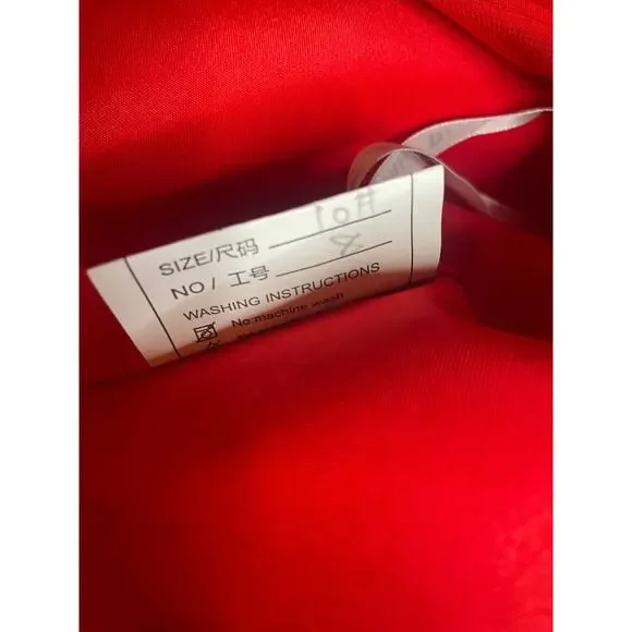 UGC Stunning Crimson Red Floor-Length Evening Gown - Sweetheart Neckline - Picture 9 of 10